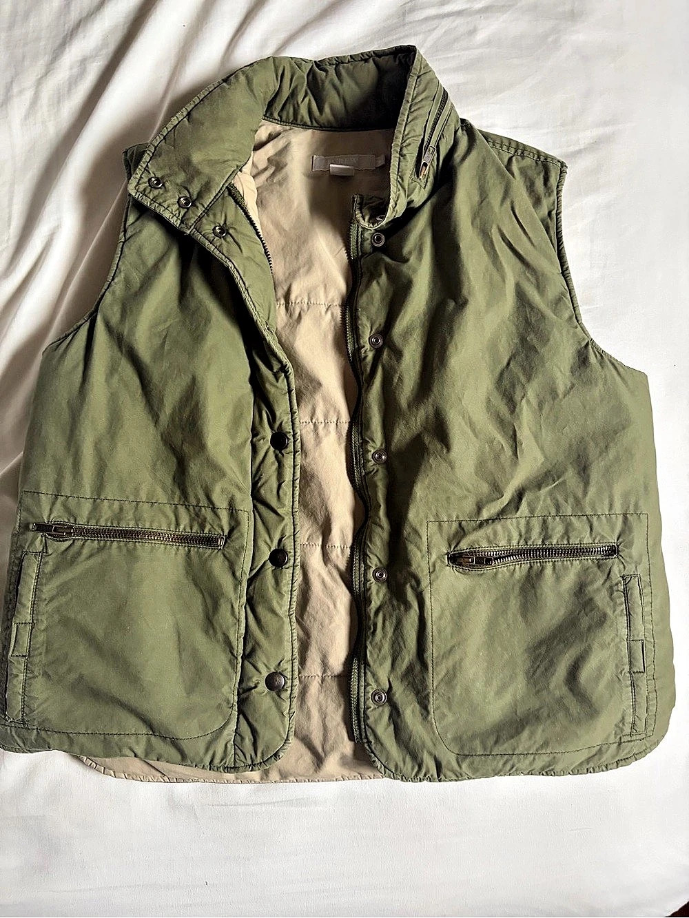 J.Crew Women's Green Utility Vest